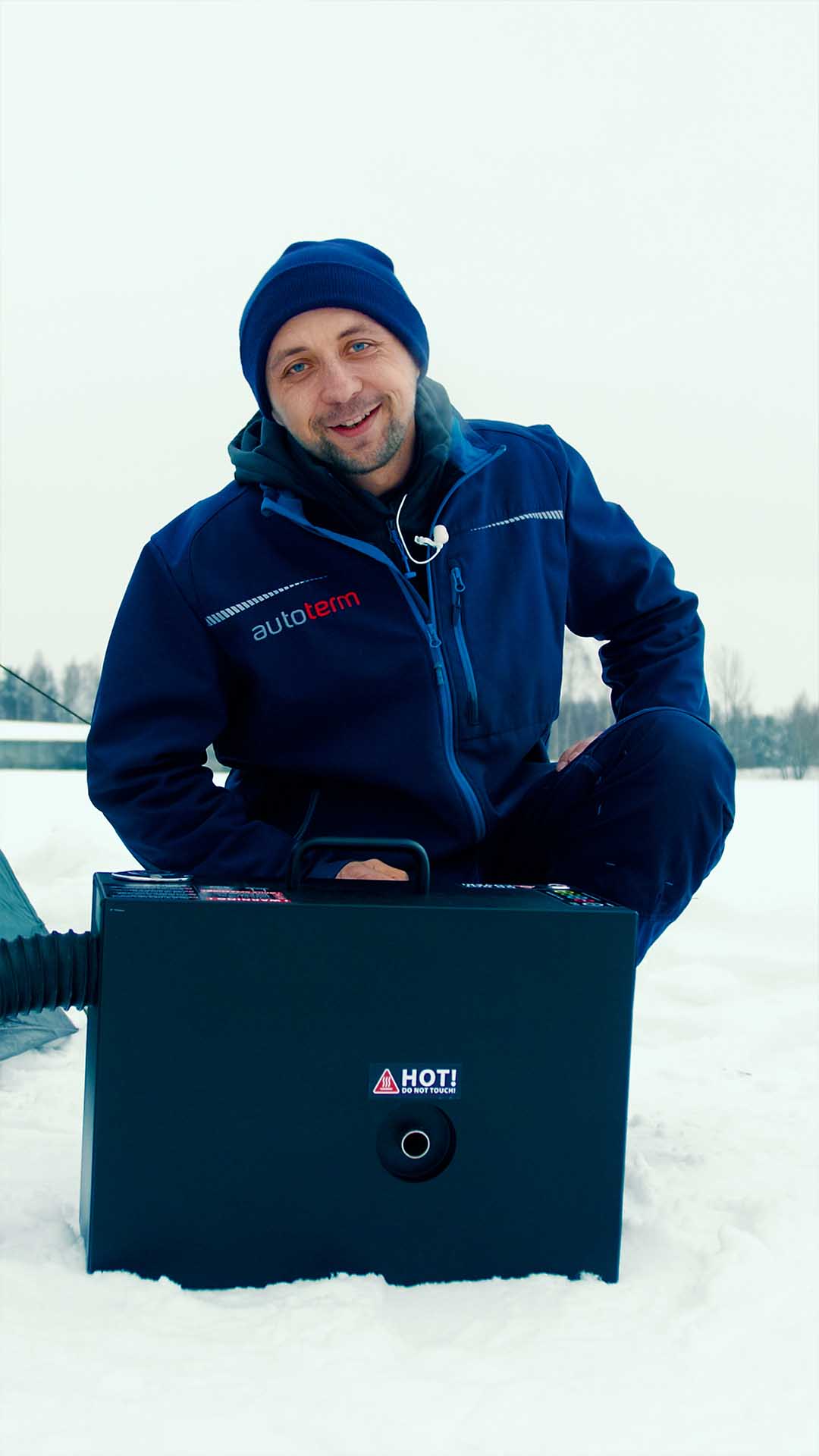 Heating a regular tent at -5°C!
